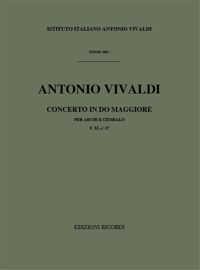 Concerti Per Archi E B.C.: In Do Rv 117